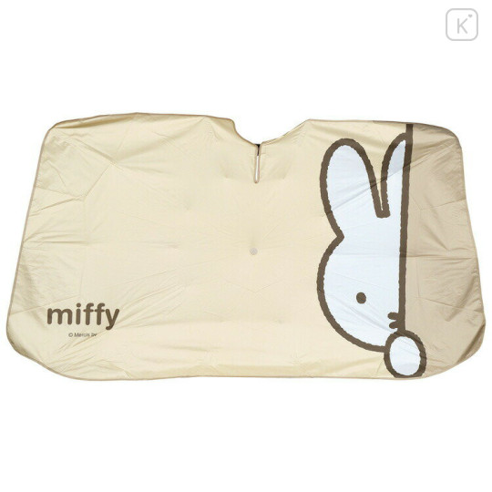 Japan Miffy Car Sunshade Umbrella M - Miffy : Hiding - 1