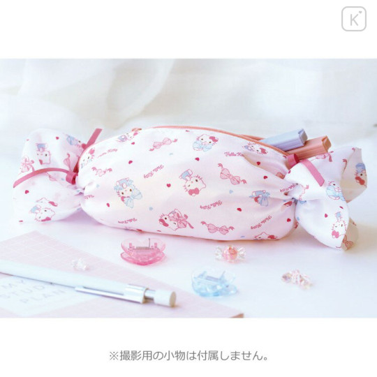 Japan Sanrio Pen Pouch Pencil Case - Hello Kitty : Candy Style - 3