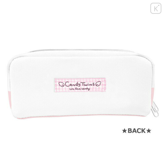 Japan Kamio Pen Pouch Pencil Case - Kira Usa Twins Bubble Rabbit : Heisei Retro Candy Pink - 3