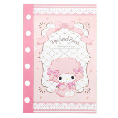 Japan Sanrio 6 Hole Sticker Notebook - My Sweet Piano : Pink