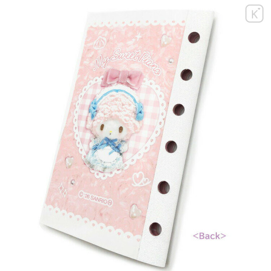 Japan Sanrio 6 Hole Sticker Notebook - My Sweet Piano : Lolita - 2