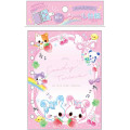 Japan Q-LiA 6 Hole Sticker Notebook - Candy Twins Rabbit : Fruit - 1