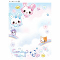 Japan Kamio 6 Hole Sticker Notebook - Kira Usa Twins Bubble Rabbit : Candy Night - 2