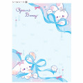 Japan Q-LiA 6 Hole Sticker Notebook - Goodnight Bunny Rabbit - 2