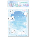 Japan Q-LiA 6 Hole Sticker Notebook - White Bird Shimaenaga Night - 1