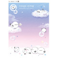 Japan Q-LiA 6 Hole Sticker Notebook - White Bird Shimaenaga Night - 2