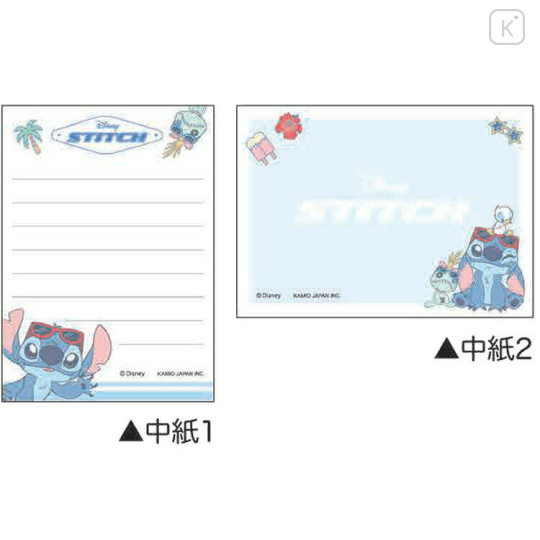 Japan Disney Mini Notepad - Scrump & Stitch : Sunglasses - 2