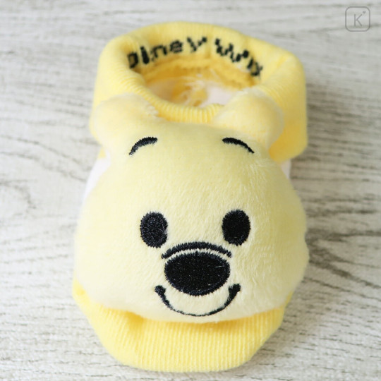 Japan Disney Mascot Baby Socks - Pooh : Face - 3
