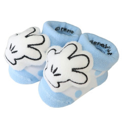 Japan Disney Mascot Baby Socks - Mickey : Blue