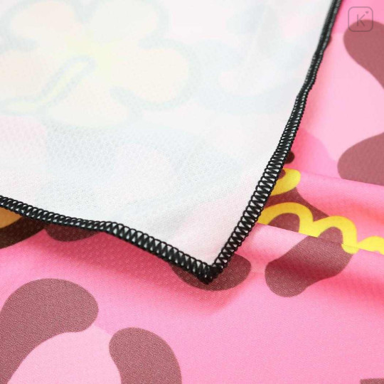 Japan Sanrio Cool Towel - Hello Kitty : Leopard Tan Y2K Pink - 2