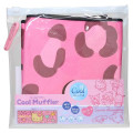 Japan Sanrio Cool Towel - Hello Kitty : Leopard Tan Y2K Pink - 3