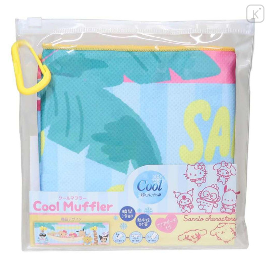 Japan Sanrio Cool Towel - Characters Tan Summer Party - 3