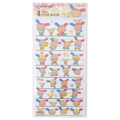 Japan Sanrio 4 Size Sticker - Usahana : Tan Summer