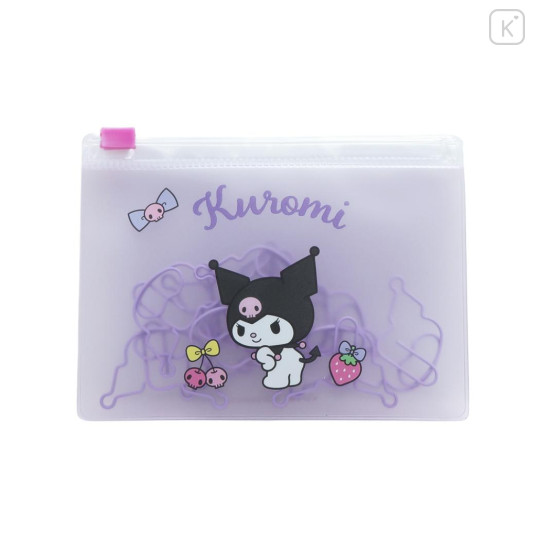 Japan Sanrio Paper Clip & Case - Kuromi : Face - 1