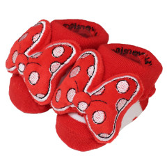 Japan Disney Mascot Baby Socks - Minnie : Red