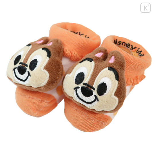Japan Disney Mascot Baby Socks - Chip & Dale - 1