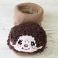 Japan Monchhichi Mascot Baby Socks - Brown - 1