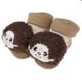 Japan Monchhichi Mascot Baby Socks - Brown - 4