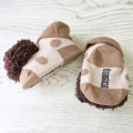 Japan Monchhichi Mascot Baby Socks - Brown - 5