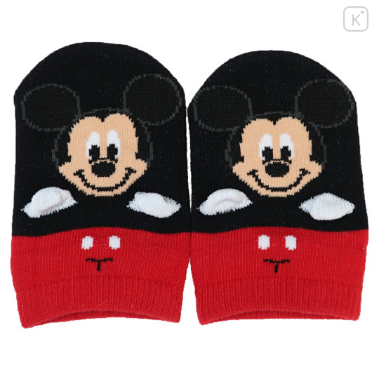 Japan Disney Baby Socks - Mickey : Happy Face - 1