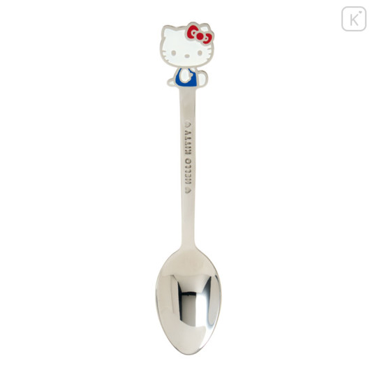 Japan Sanrio Original Stainless Steel Spoon - Hello Kitty : Engraved - 1