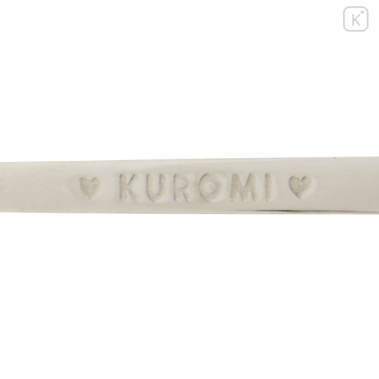 Japan Sanrio Original Stainless Steel Spoon - Kuromi : Engraved - 3