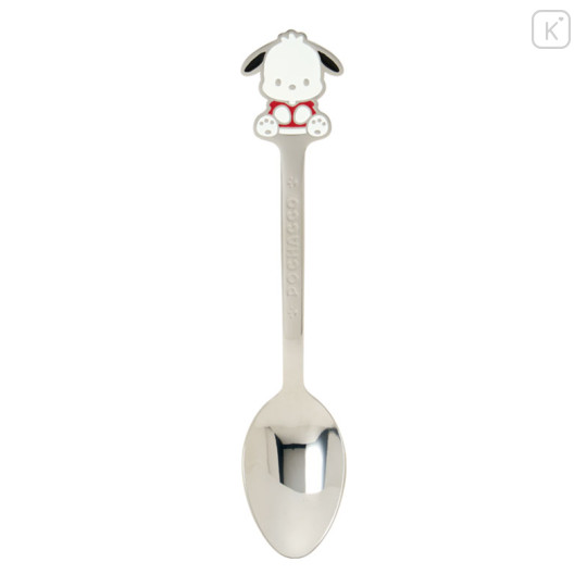 Japan Sanrio Original Stainless Steel Spoon - Pochacco : Engraved - 1