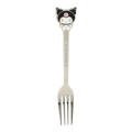 Japan Sanrio Original Stainless Steel Fork - Kuromi : Engraved - 1