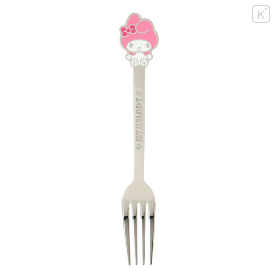 Japan Sanrio Original Stainless Steel Fork - My Melody : Engraved - 1