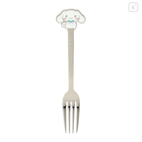Japan Sanrio Original Stainless Steel Fork - Cinnamoroll : Engraved - 1