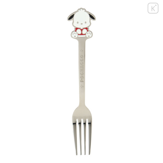 Japan Sanrio Original Stainless Steel Fork - Pochacco : Engraved - 1