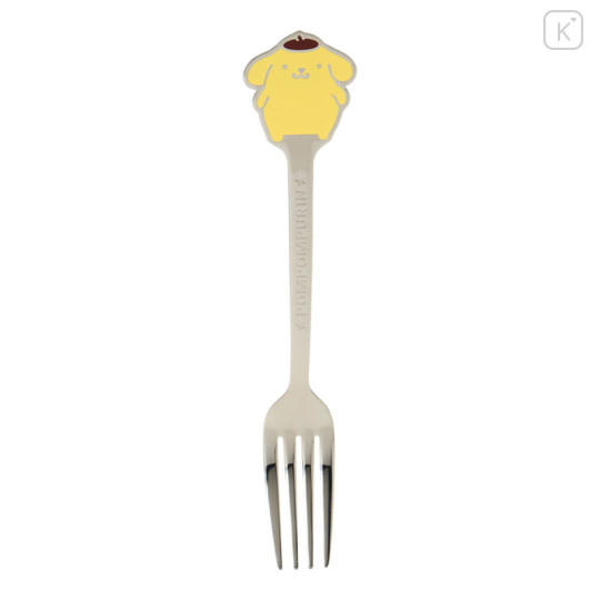 Japan Sanrio Original Stainless Steel Fork - Pompompurin : Engraved - 1