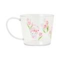 Japan Sanrio Original Clear Mug - Hello Kitty : Watercolor Flower - 2