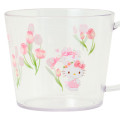 Japan Sanrio Original Clear Mug - Hello Kitty : Watercolor Flower - 3