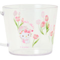 Japan Sanrio Original Clear Mug - Hello Kitty : Watercolor Flower - 4
