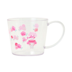 Japan Sanrio Original Clear Mug - My Melody : Watercolor Flower