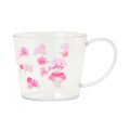 Japan Sanrio Original Clear Mug - My Melody : Watercolor Flower - 1