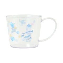Japan Sanrio Original Clear Mug - Cinnamoroll : Watercolor Flower