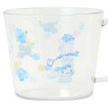 Japan Sanrio Original Clear Mug - Cinnamoroll : Watercolor Flower - 3