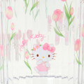 Japan Sanrio Original Clear Tumbler (L) - Hello Kitty : Watercolor Flower - 3