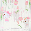 Japan Sanrio Original Clear Tumbler (L) - Hello Kitty : Watercolor Flower - 4