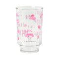 Japan Sanrio Original Clear Tumbler (L) - My Melody : Watercolor Flower - 1