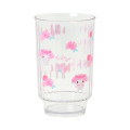 Japan Sanrio Original Clear Tumbler (L) - My Melody : Watercolor Flower - 2