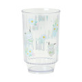 Japan Sanrio Original Clear Tumbler (L) - Pochacco : Watercolor Flower - 2
