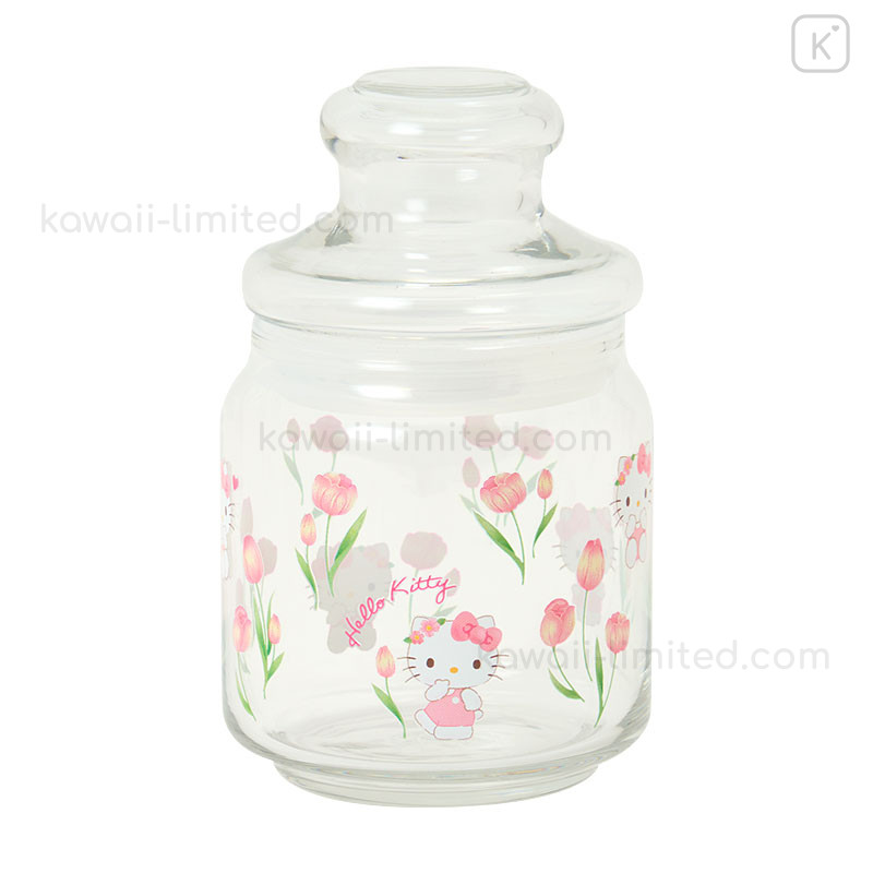 Japan Sanrio Original Jar Glass Canister Storage Case - Hello
