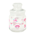 Japan Sanrio Original Jar Glass Canister Storage Case - My Melody : Watercolor Flower - 1
