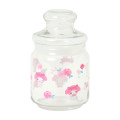 Japan Sanrio Original Jar Glass Canister Storage Case - My Melody : Watercolor Flower - 2