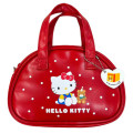 Japan Sanrio Pochette Crossbody Shoulder Bag - Hello Kitty : Retro Boston Bag Red - 1