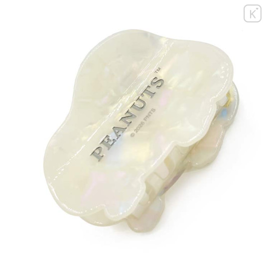 Japan Peanuts Hair Claw Clip - Snoopy : Face Shell Holographic - 2