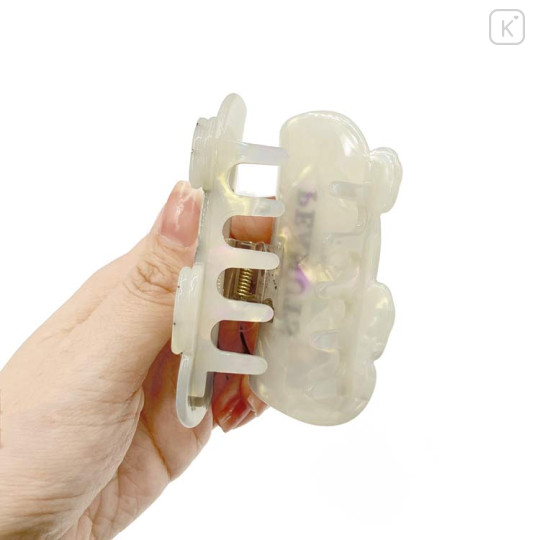 Japan Peanuts Hair Claw Clip - Snoopy : Face Shell Holographic - 3